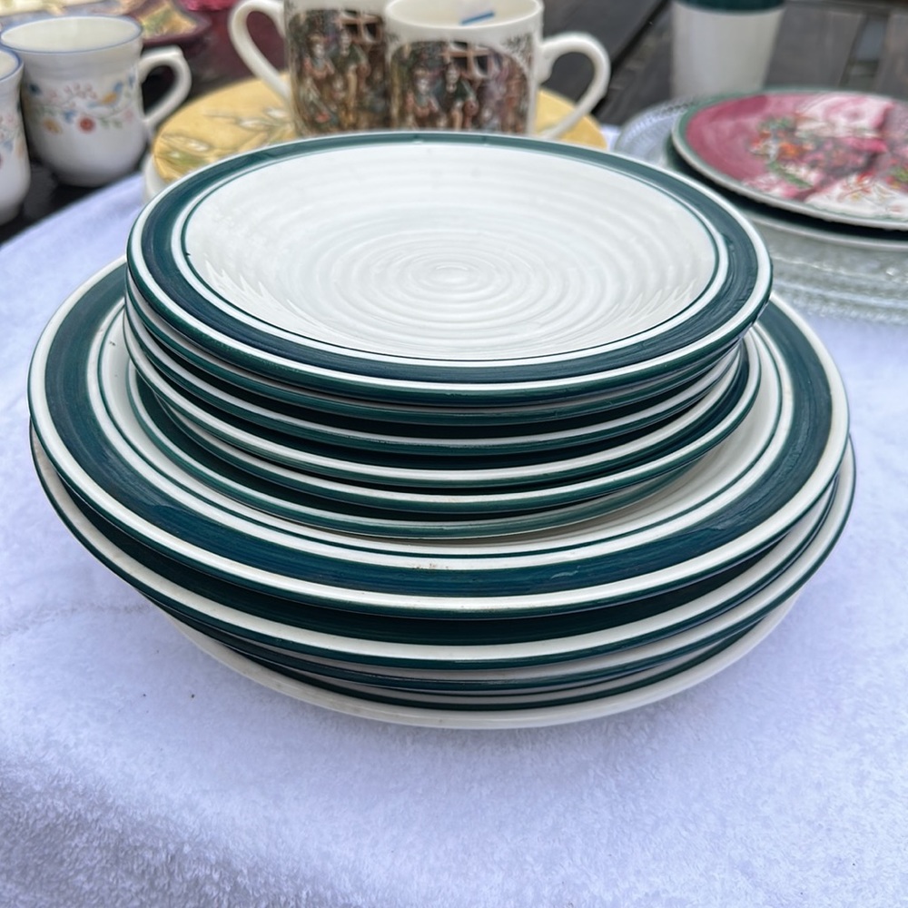 Totally today China plates set 9 pieces